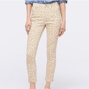 NWT: J CREW | Leopard High-Rise Toothpick Jeans
